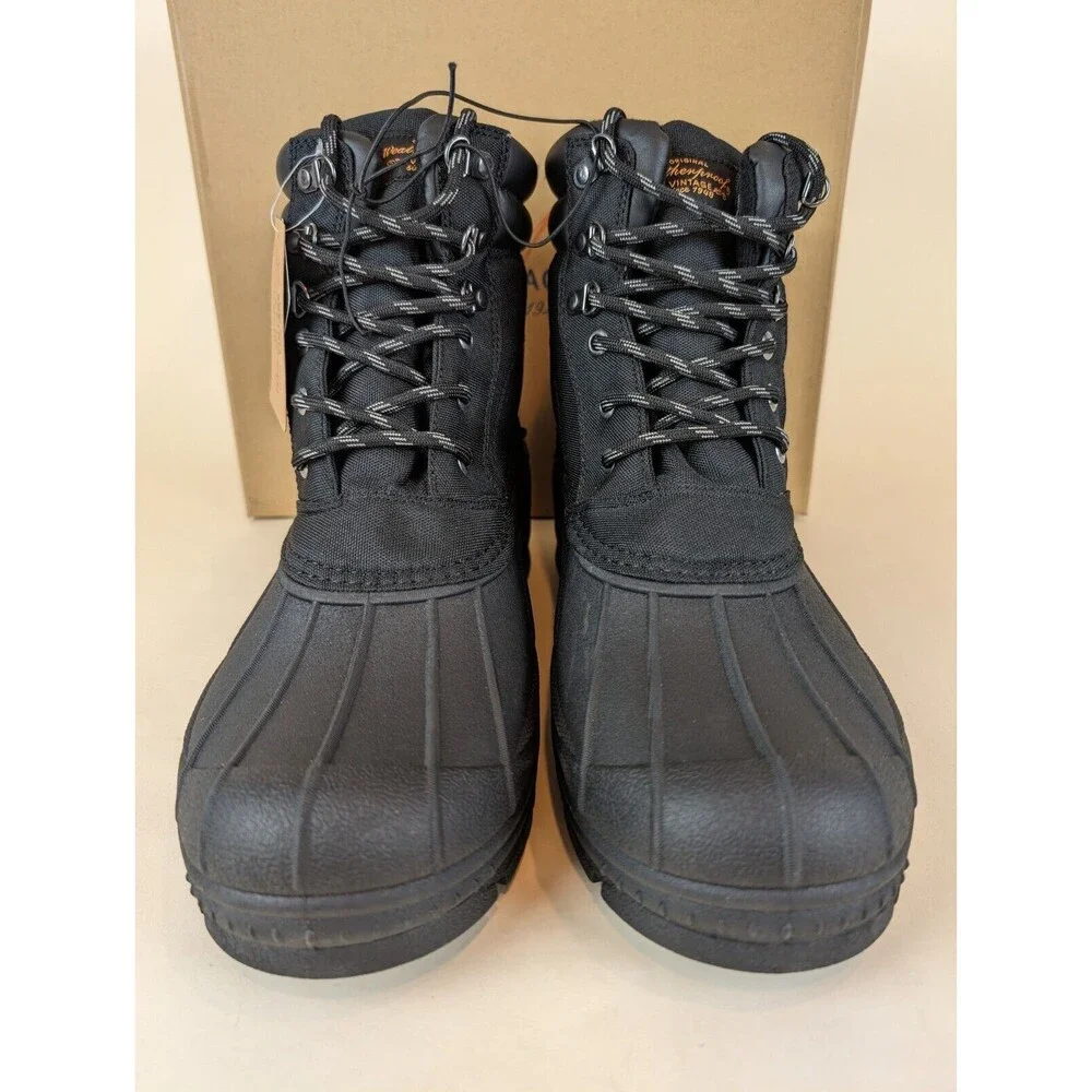 Weatherproof Vintage Joe Duck Boots Mens 9 M Black Lace Up Outdoor Shoes MWB